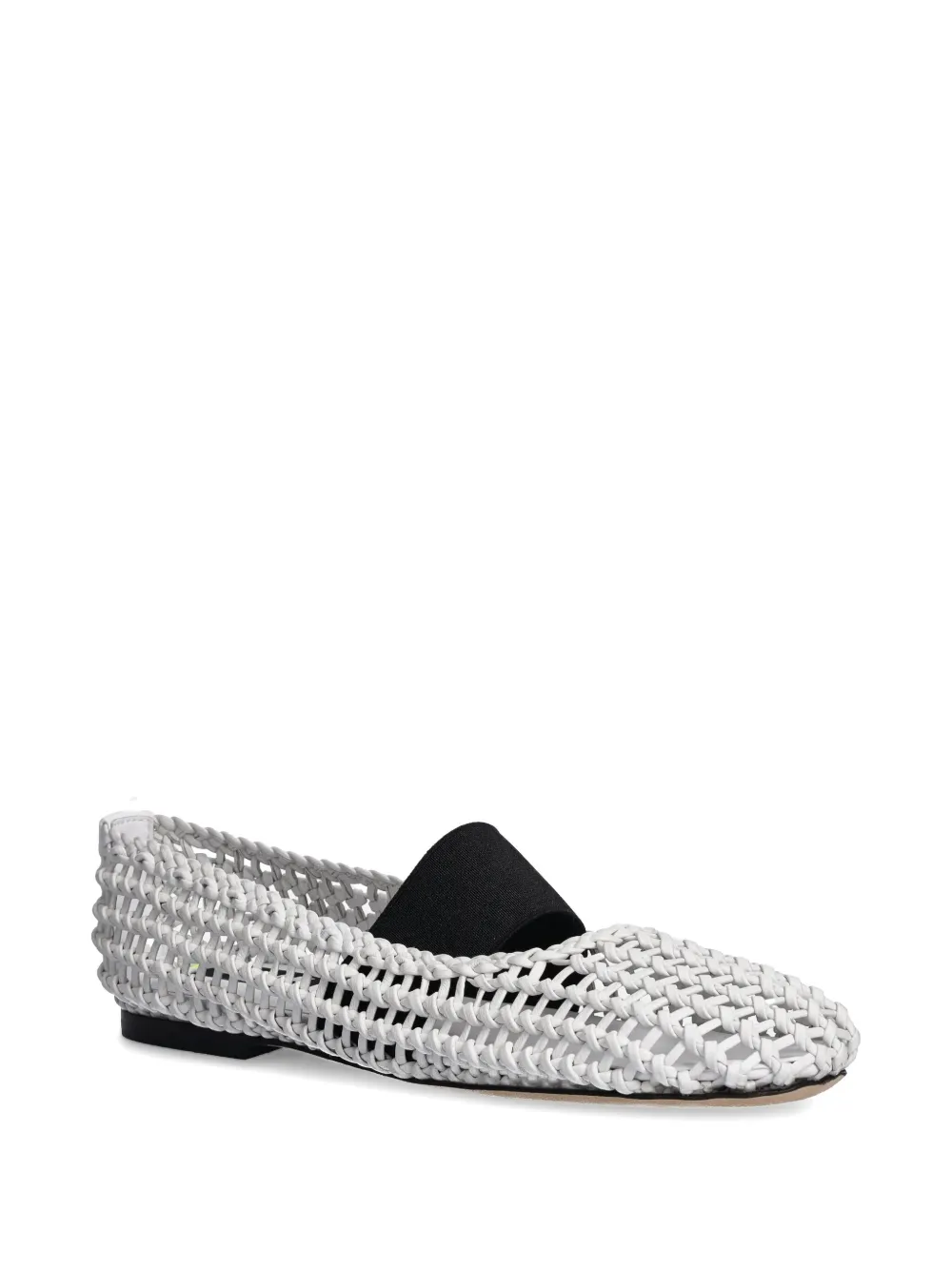 MSGM woven ballerina shoes - Wit