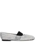 MSGM woven ballerina shoes - White