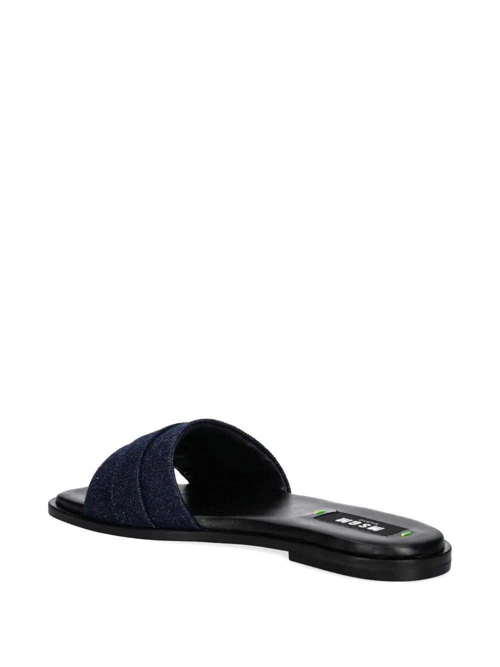 MSGM Slippers met logoplakkaat Blauw