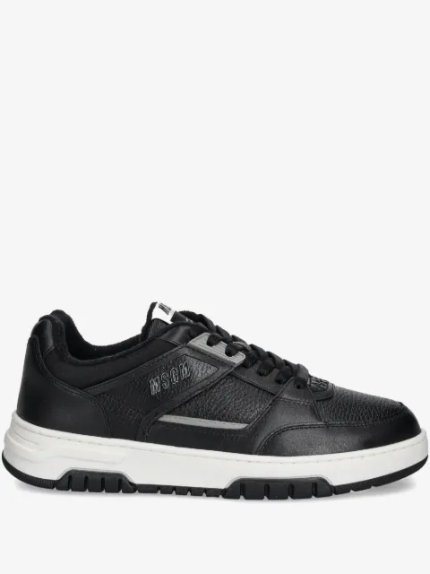 MSGM panelled leather sneakers