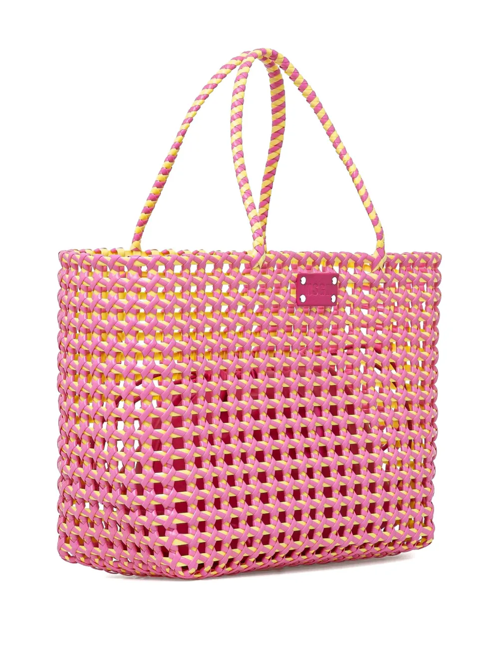 MSGM woven tote bag - Roze