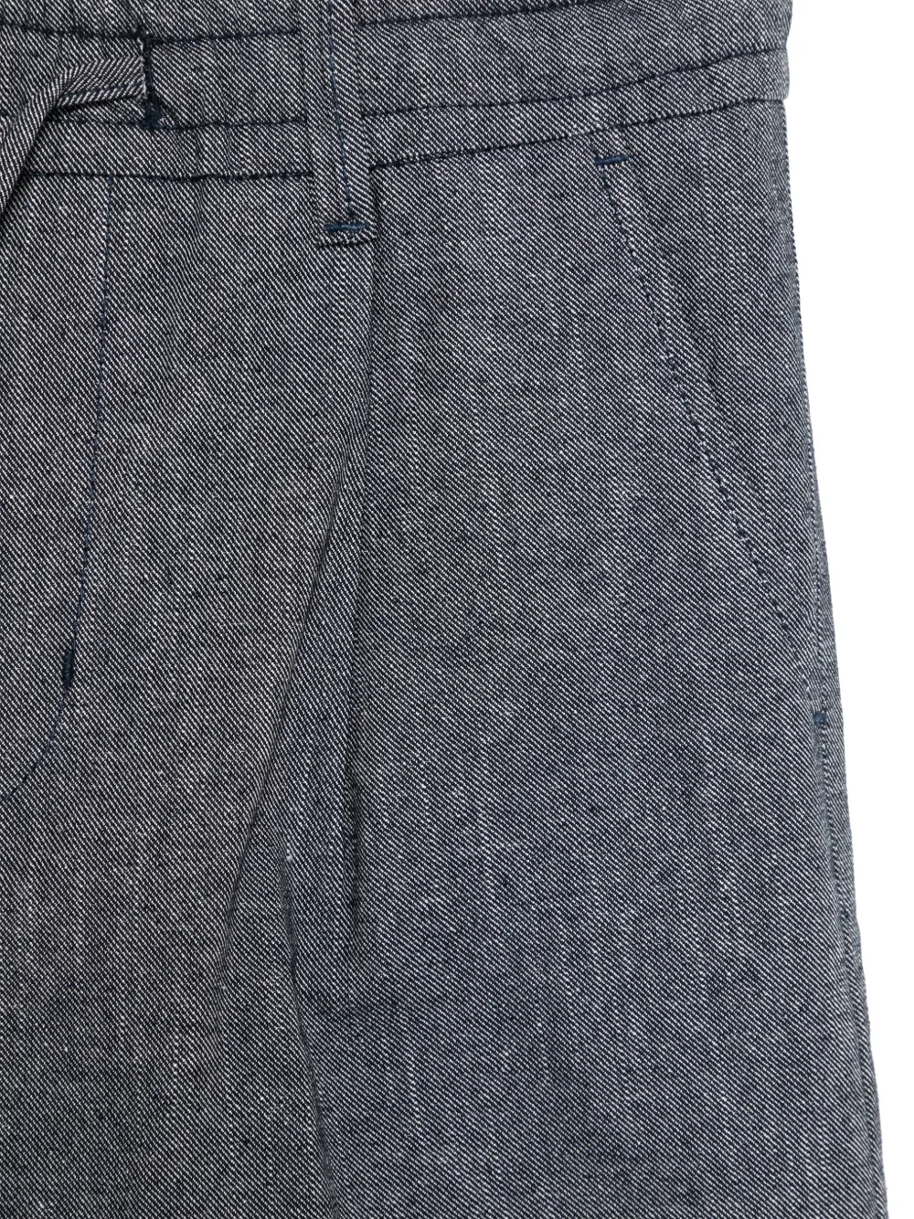 Paolo Pecora Kids Bermuda shorts met trekkoord Blauw