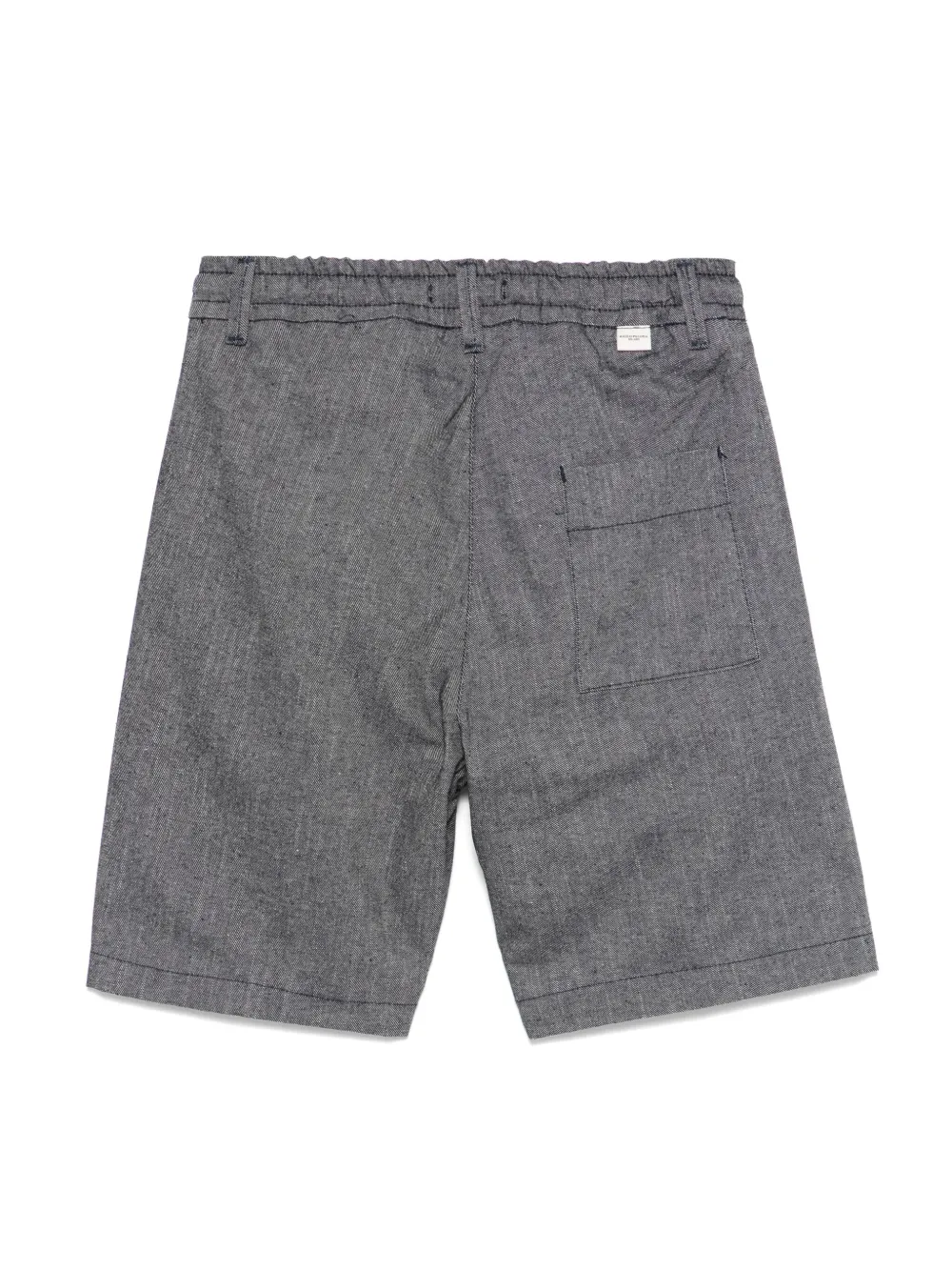 Paolo Pecora Kids Bermuda shorts met trekkoord - Blauw