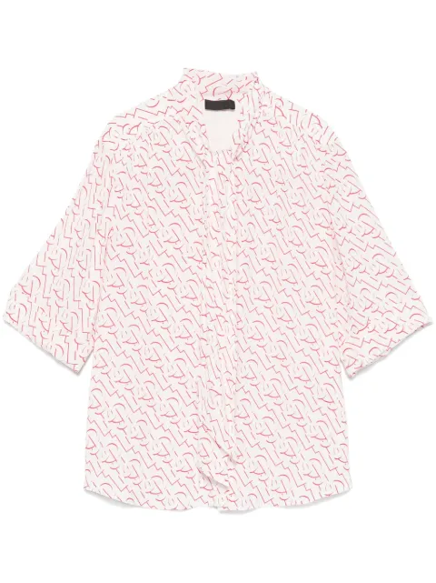 LIU JO camisa con monograma estampado