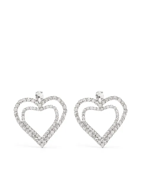 Blumarine heart-shaped drop earrings 