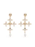 Blumarine cross drop earrings - Gold