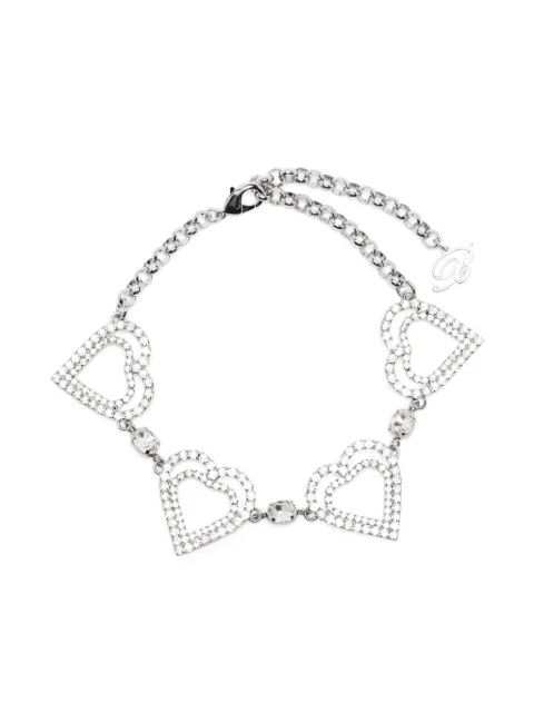 Blumarine rhinestone-embellished heart choker 