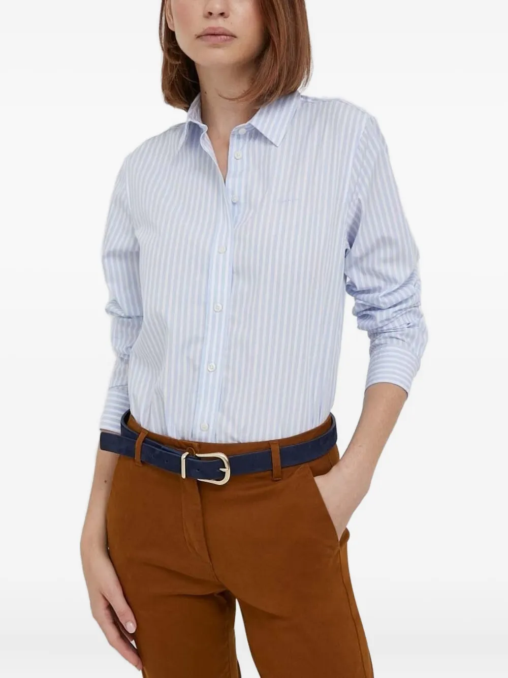 Gant Gestreept blouse Blauw