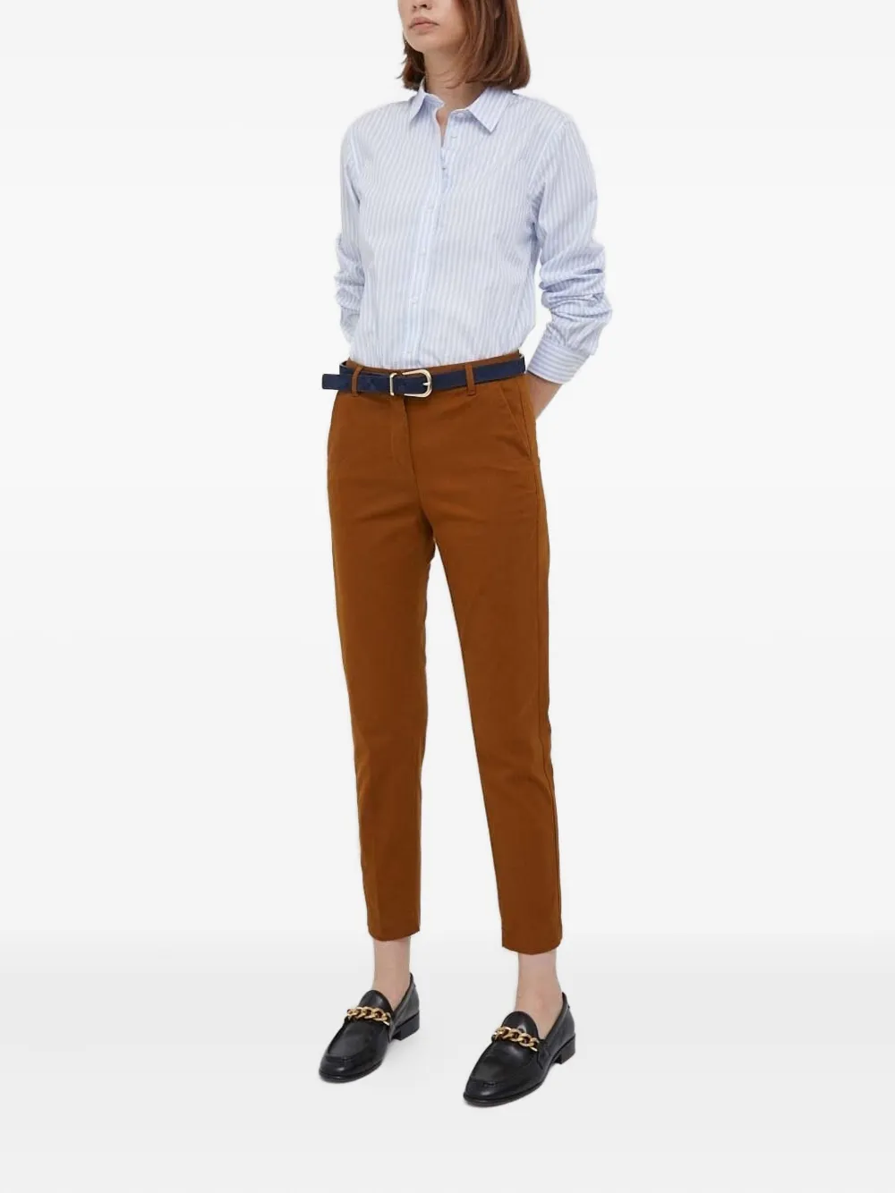 Gant striped long-sleeve shirt - Blauw