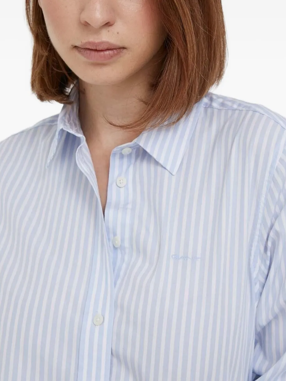 Gant Gestreept blouse Blauw