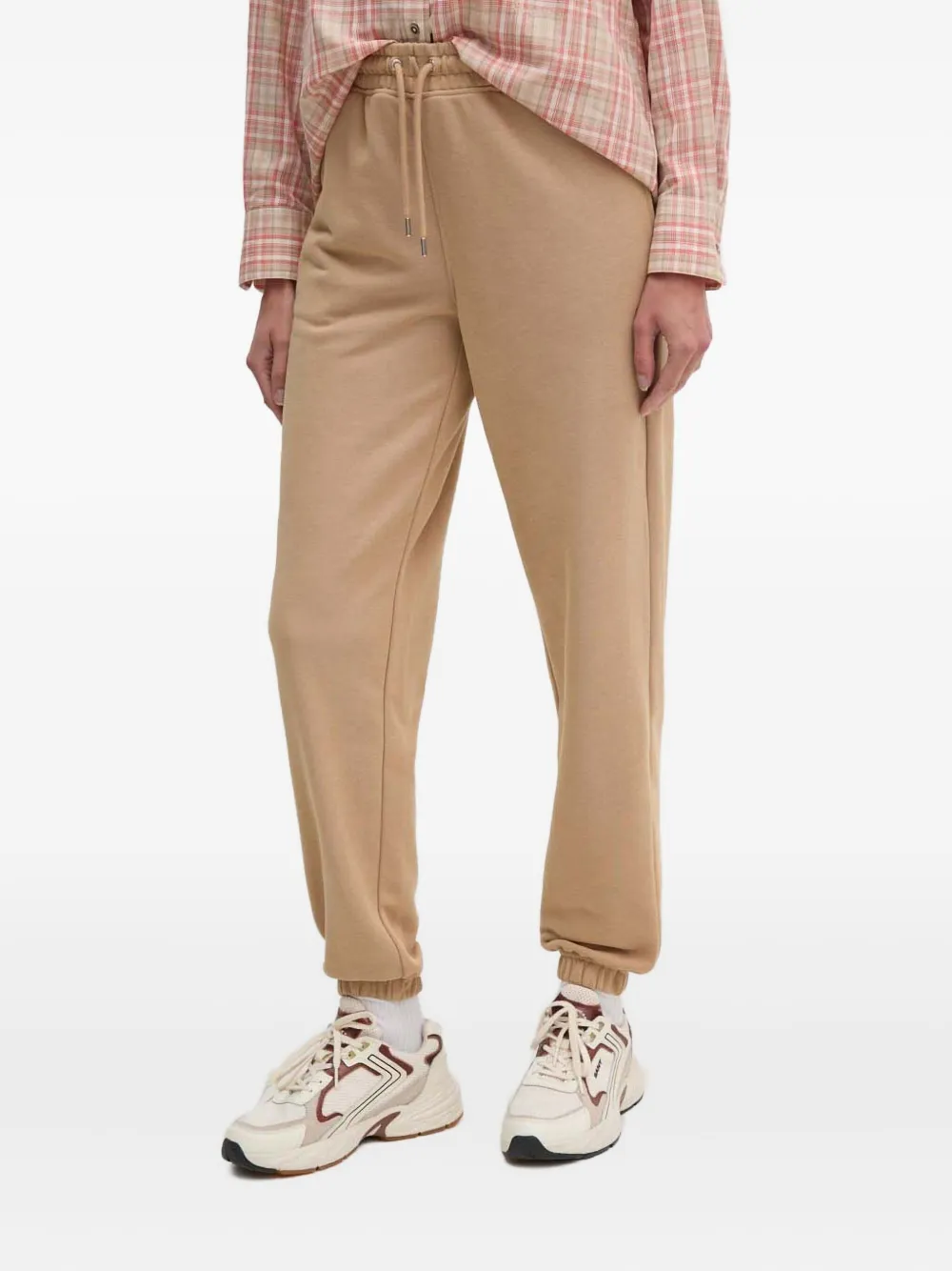 Gant Drawstring Logo Track Pants In Brown