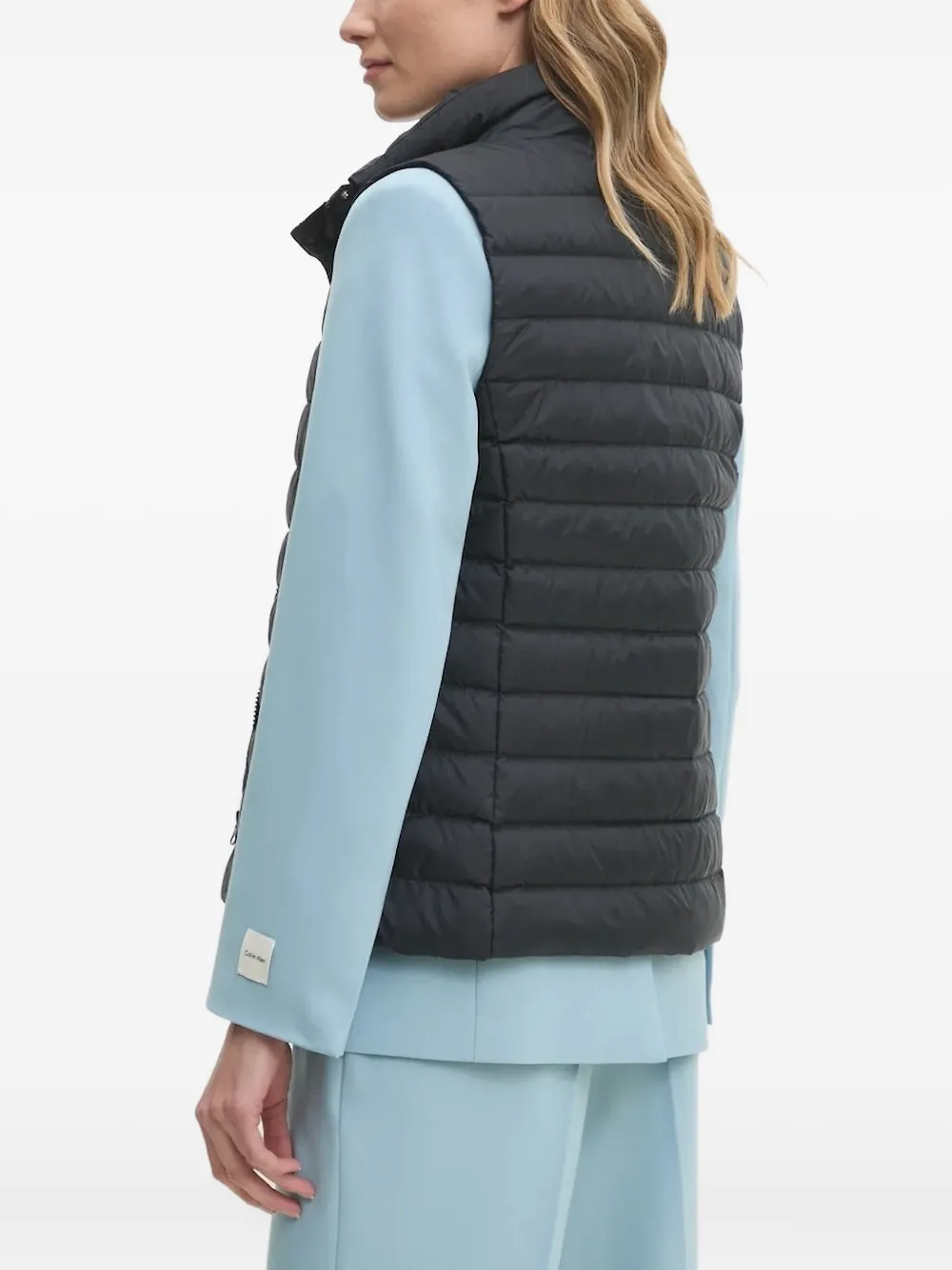 Gant Quilted Button-fastening Vest In Black