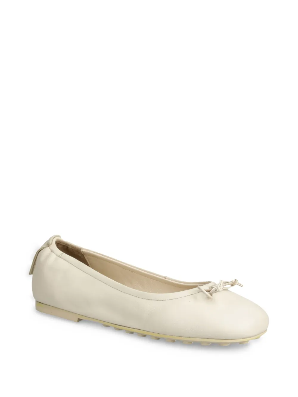 Gant Leren ballerina's - Wit