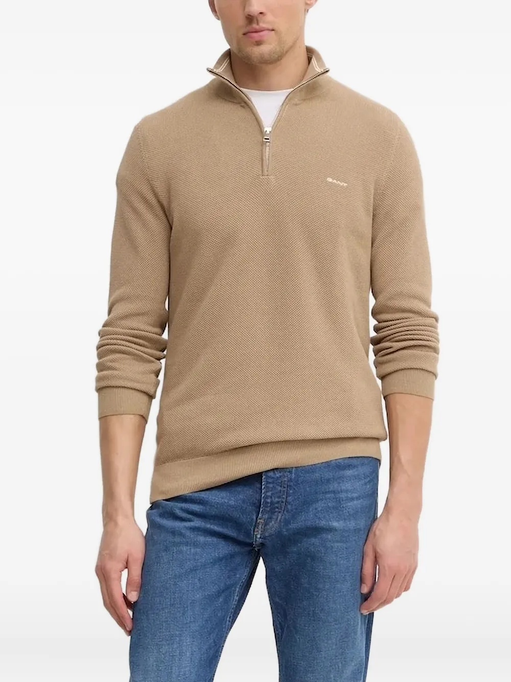 Gant half-zip sweater | Brown | Image 1