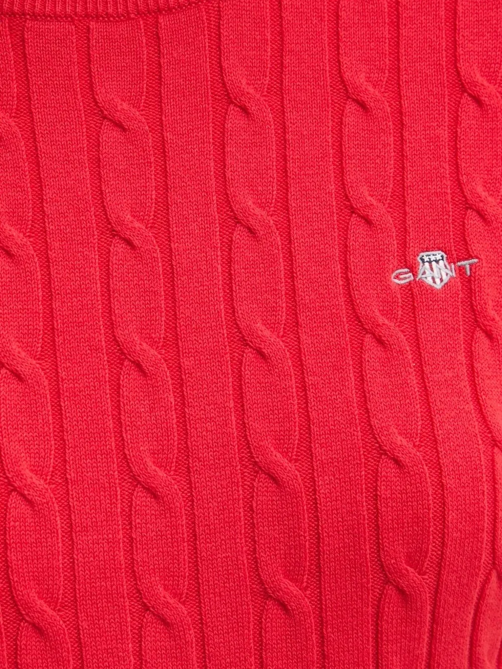 Gant Kabelgebreide trui Rood