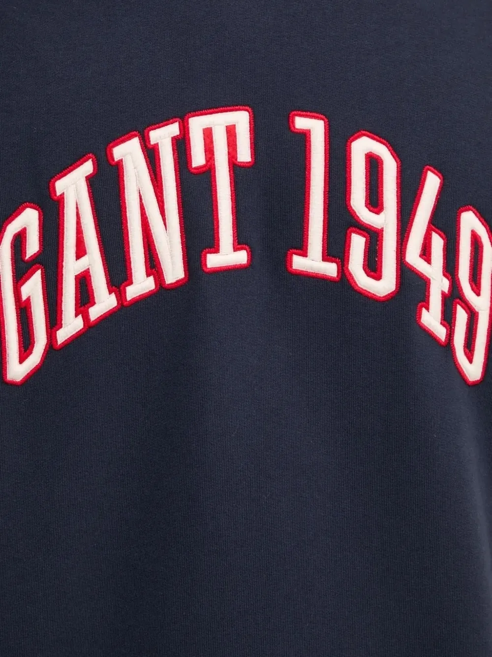 Gant Sweater met geborduurd logo Blauw