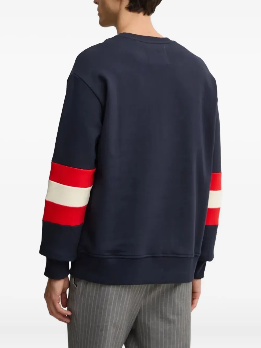 Gant Sweater met geborduurd logo Blauw