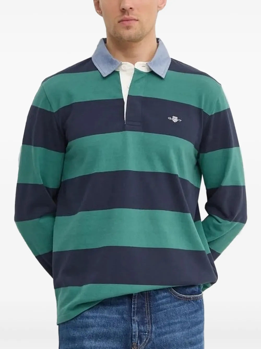 Gant striped polo shirt Groen