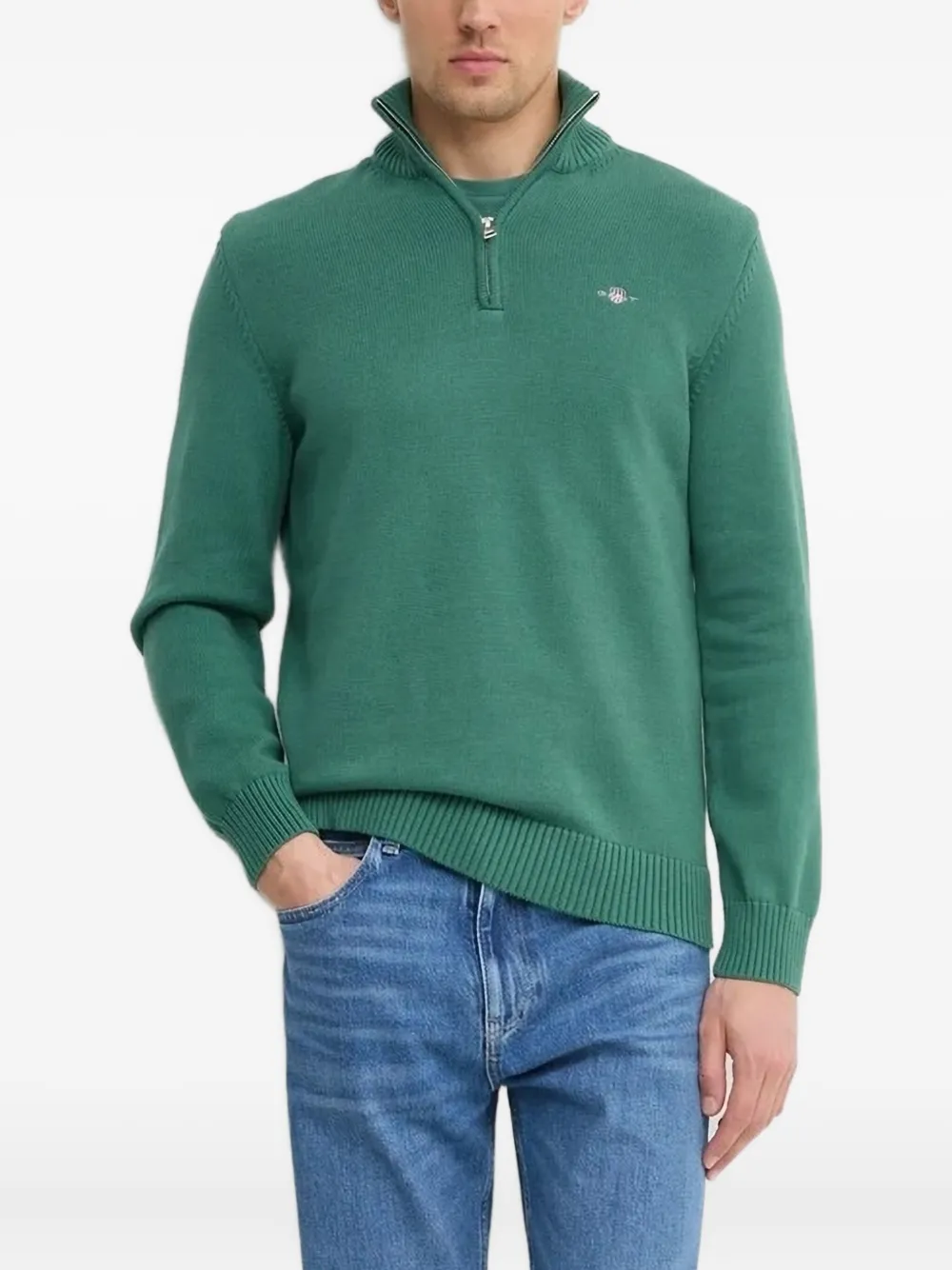Gant Trui met hoge hals Groen