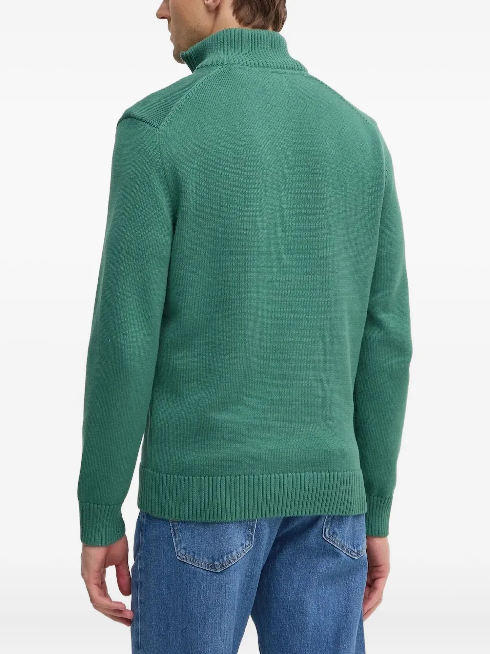 Gant high-neck half-zip sweater - Groen