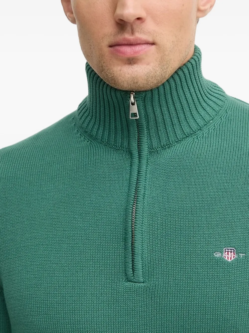 Gant Trui met hoge hals Groen