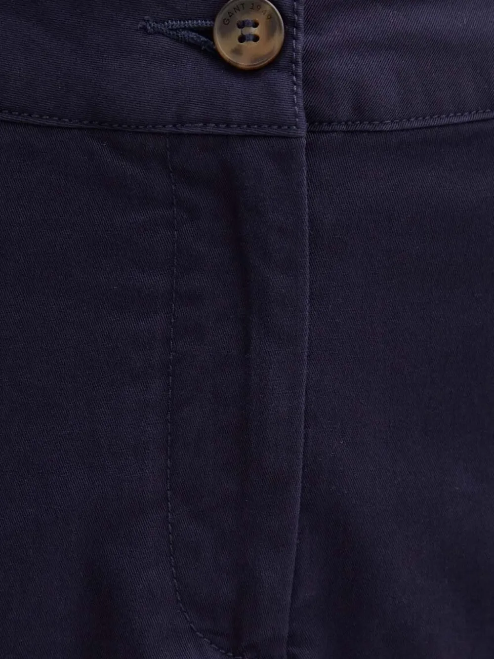 Gant Twill mini-rok met knoopsluiting Blauw