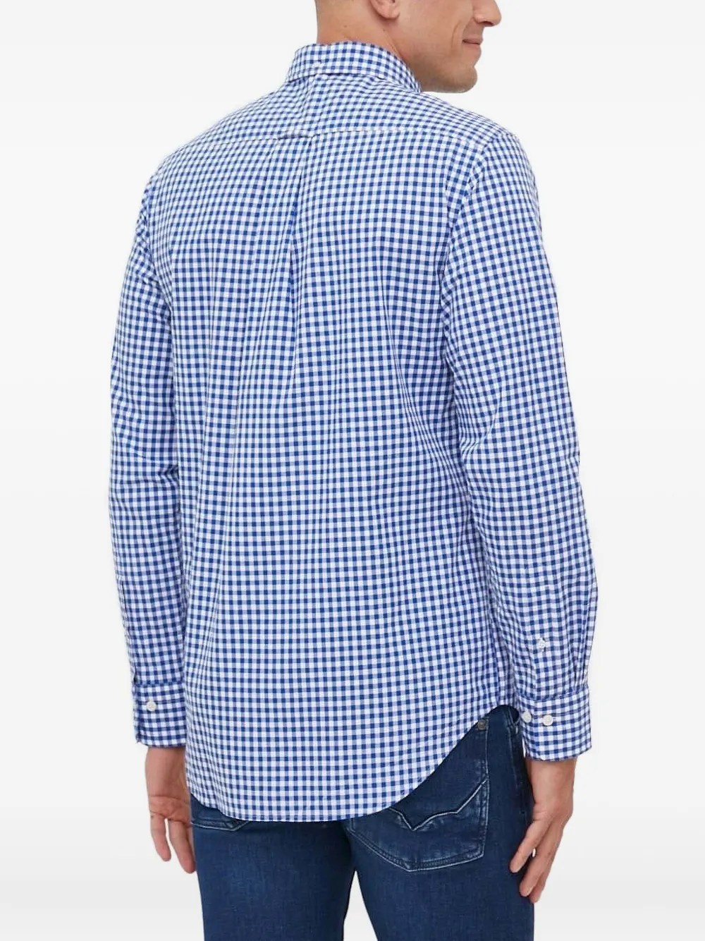 Gant gingham-check shirt - Blauw