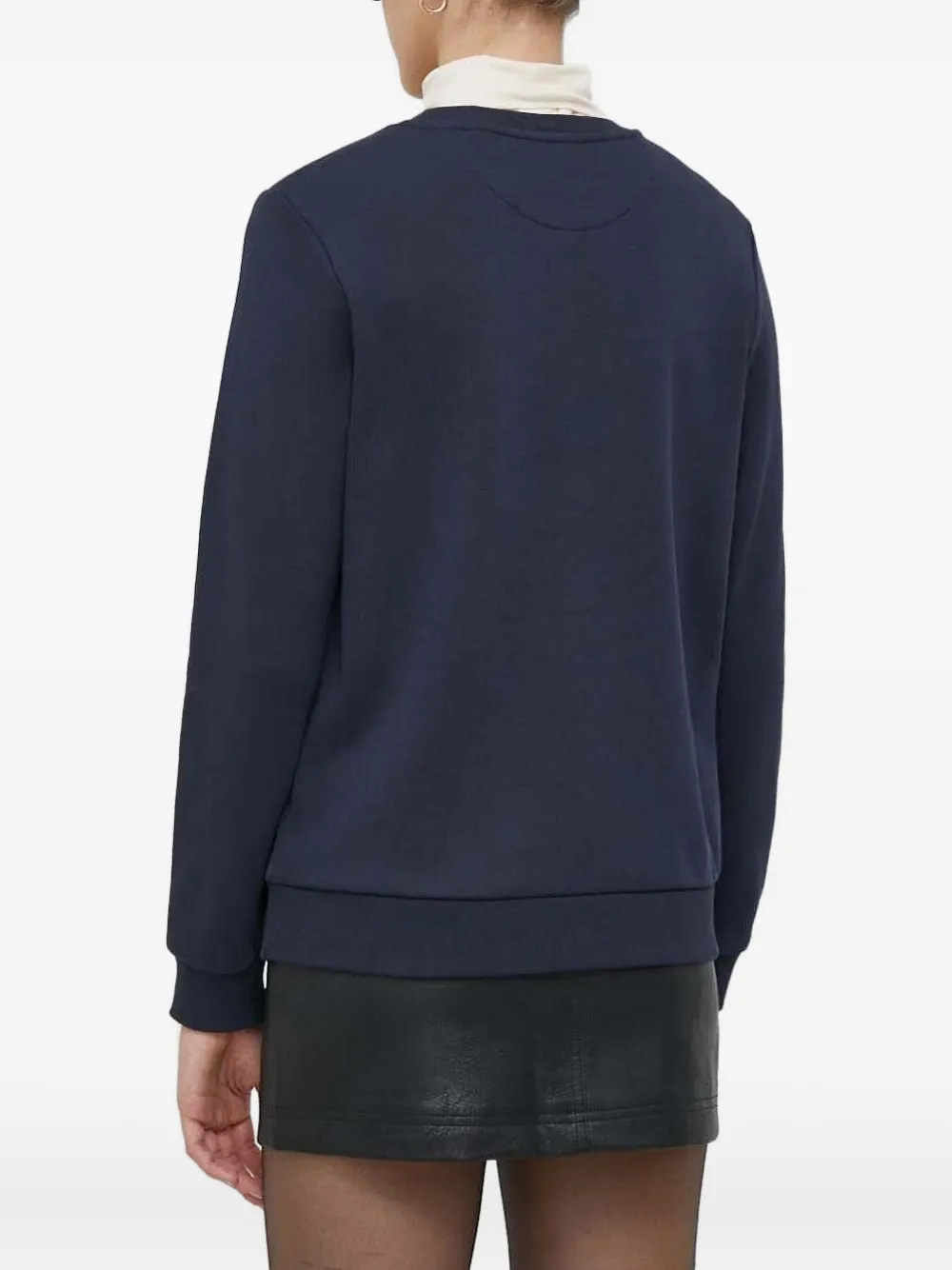 Gant Sweater met geborduurd logo Blauw