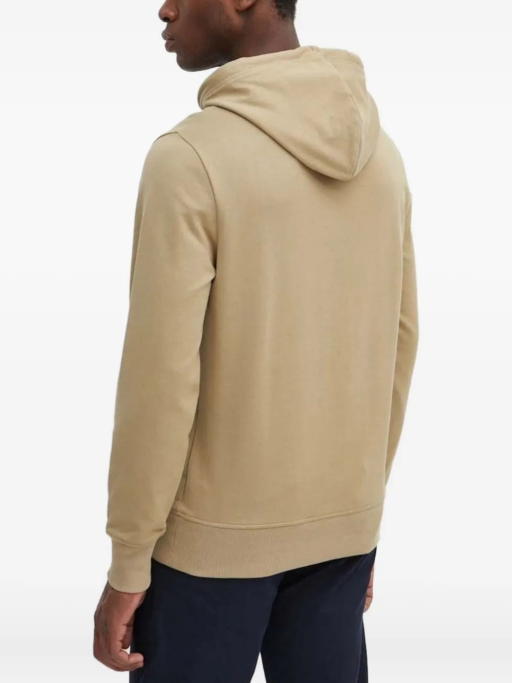 Gant Hoodie met geborduurd logo Beige