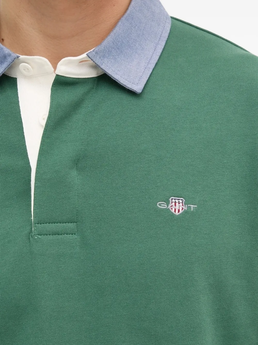 Gant Poloshirt met lange mouwen Groen
