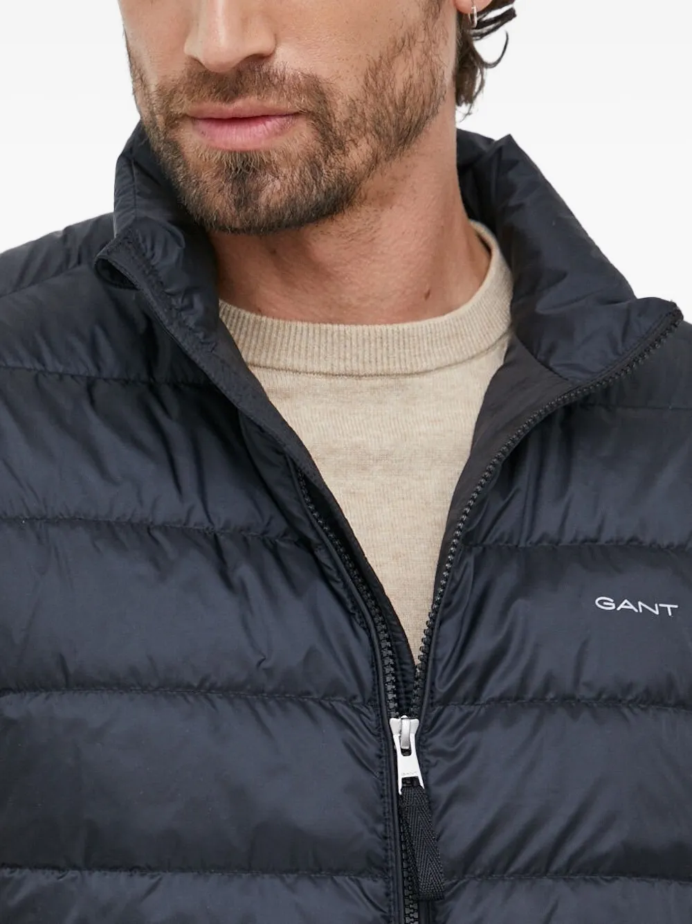 Gant Bodywarmer met rits Blauw