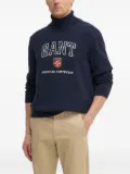 Gant logo-embellished turtleneck sweater - Blue