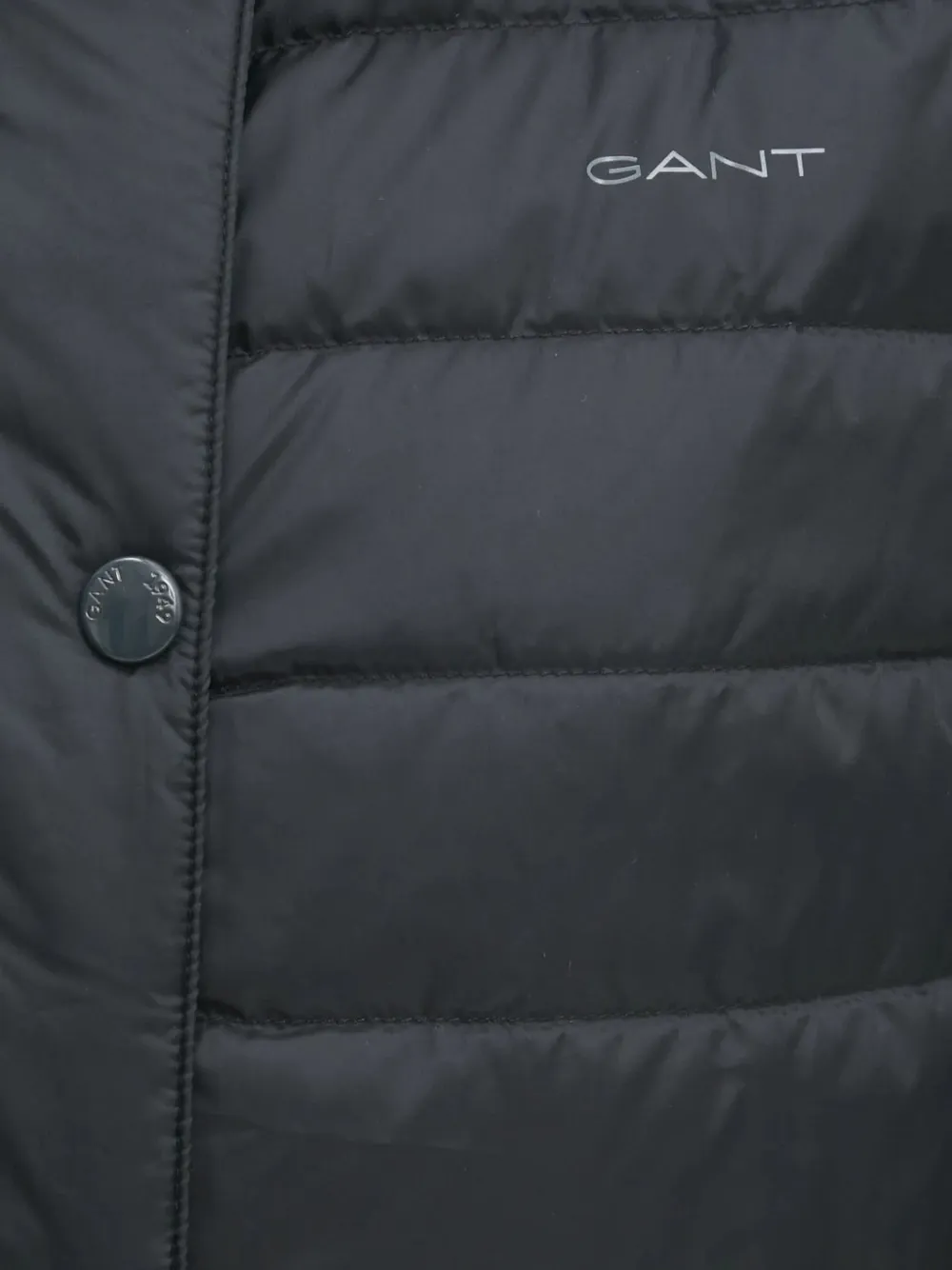 Gant Gewatteerd jack met hoge hals Zwart
