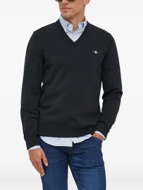 Gant V-neck cotton sweater