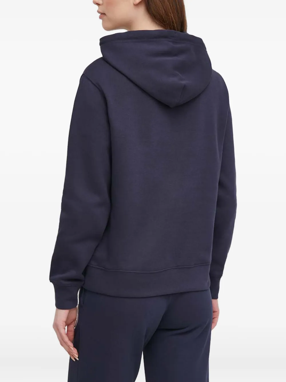 Gant Hoodie met logo Blauw