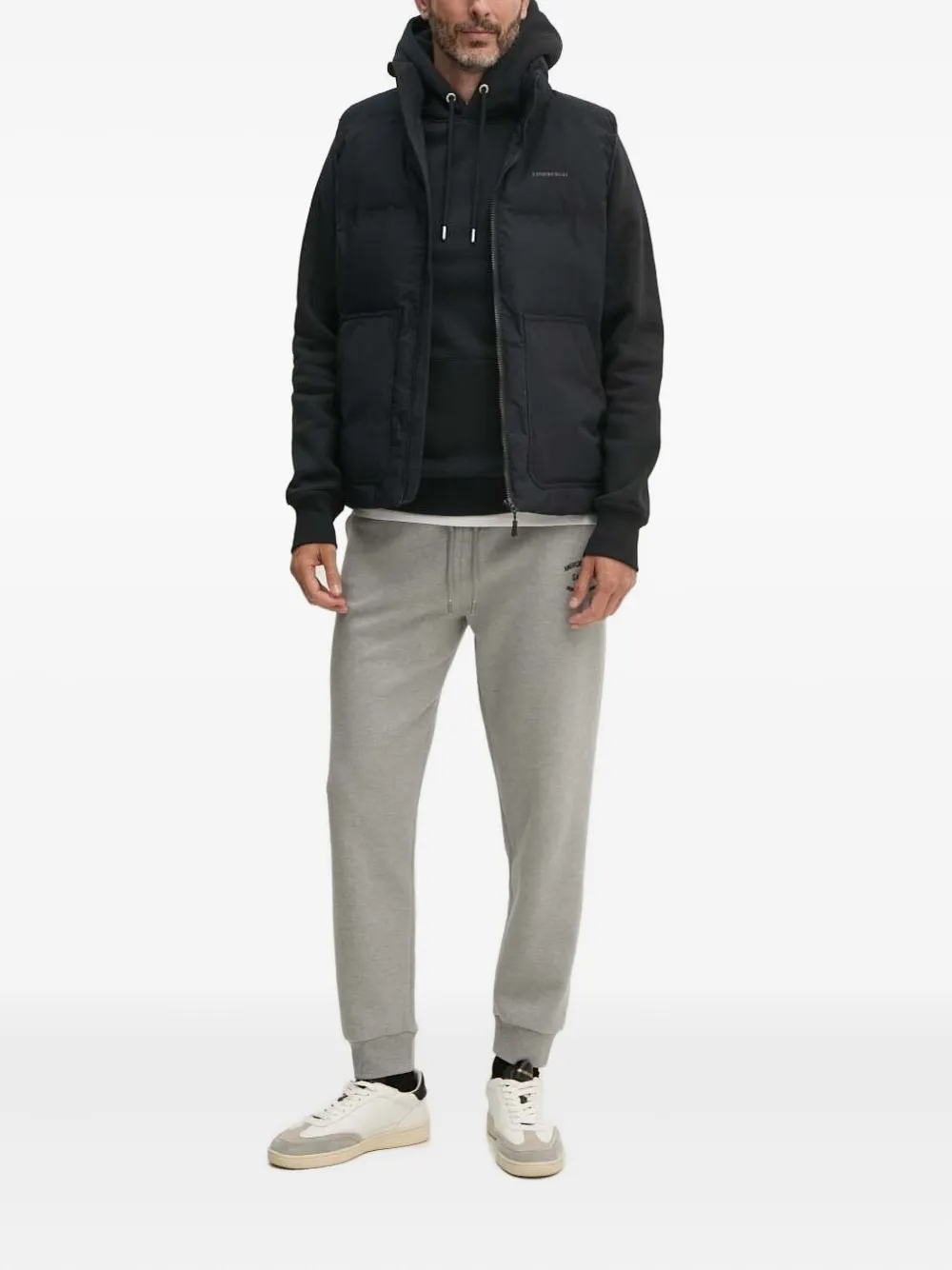 Gant Archive Shield medium hoodie met geborduurd logo Zwart