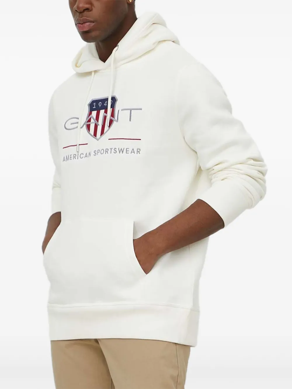 Gant Archive Shield hoodie | White | Image 1