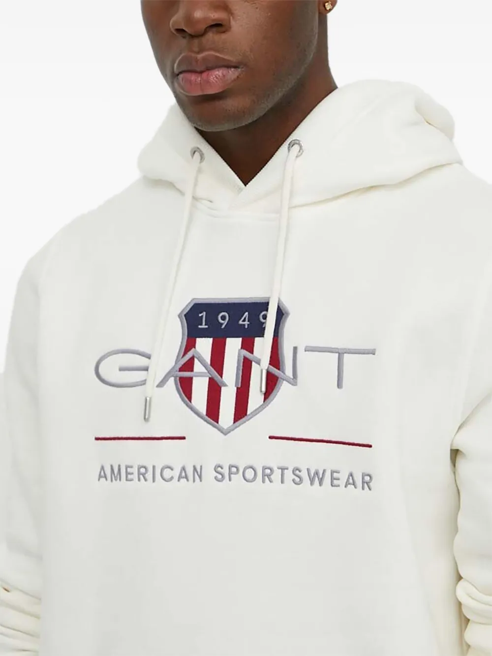 Gant Archive Shield hoodie Wit