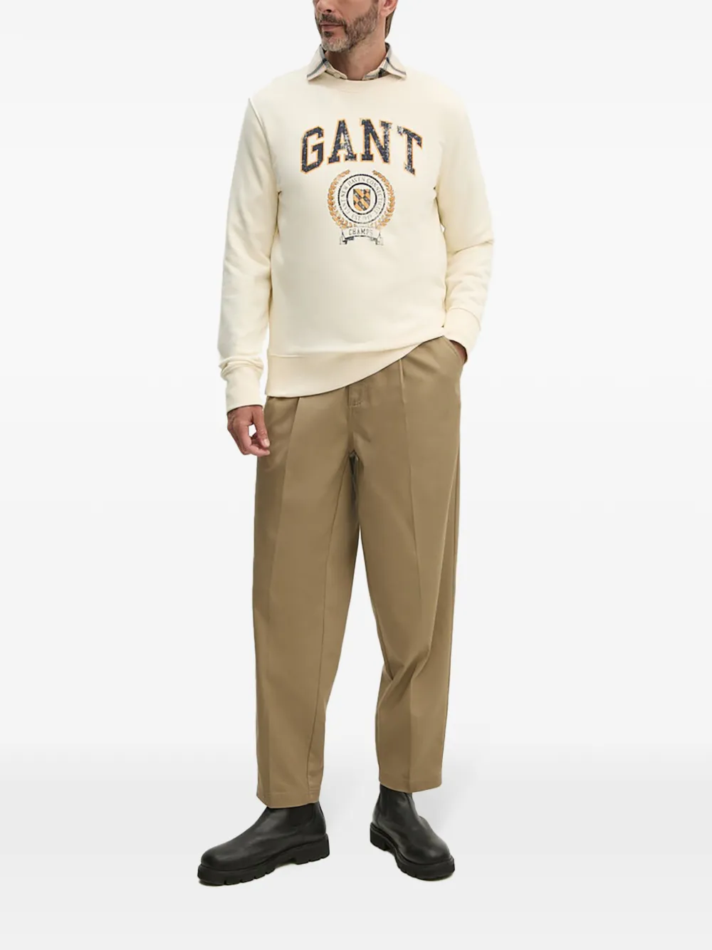 Gant Felpa con decorazione | toni neutri | Image 1