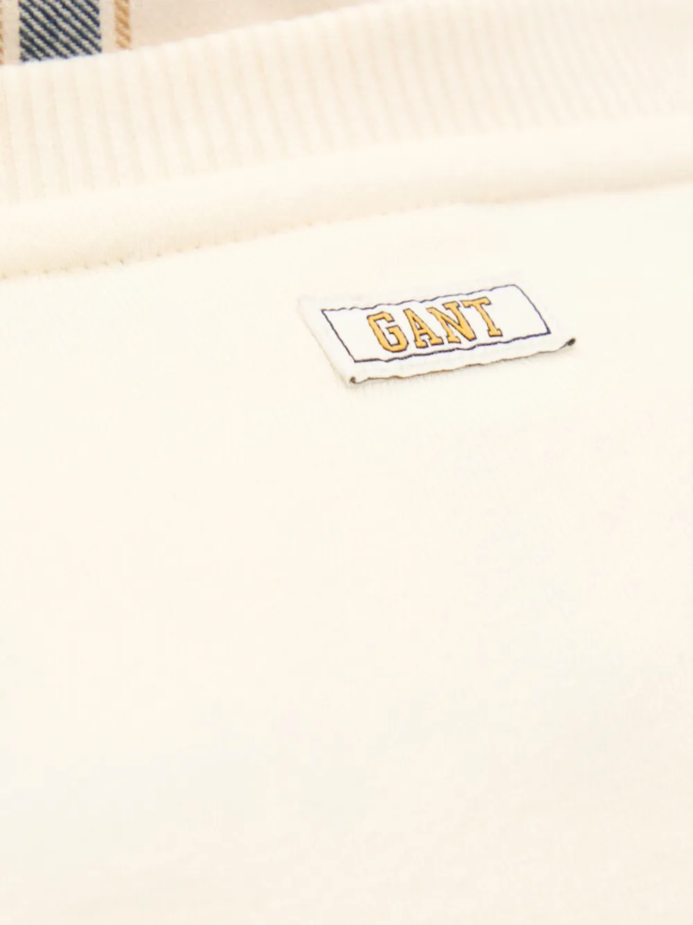 Gant Sweater verfraaid met logo Beige