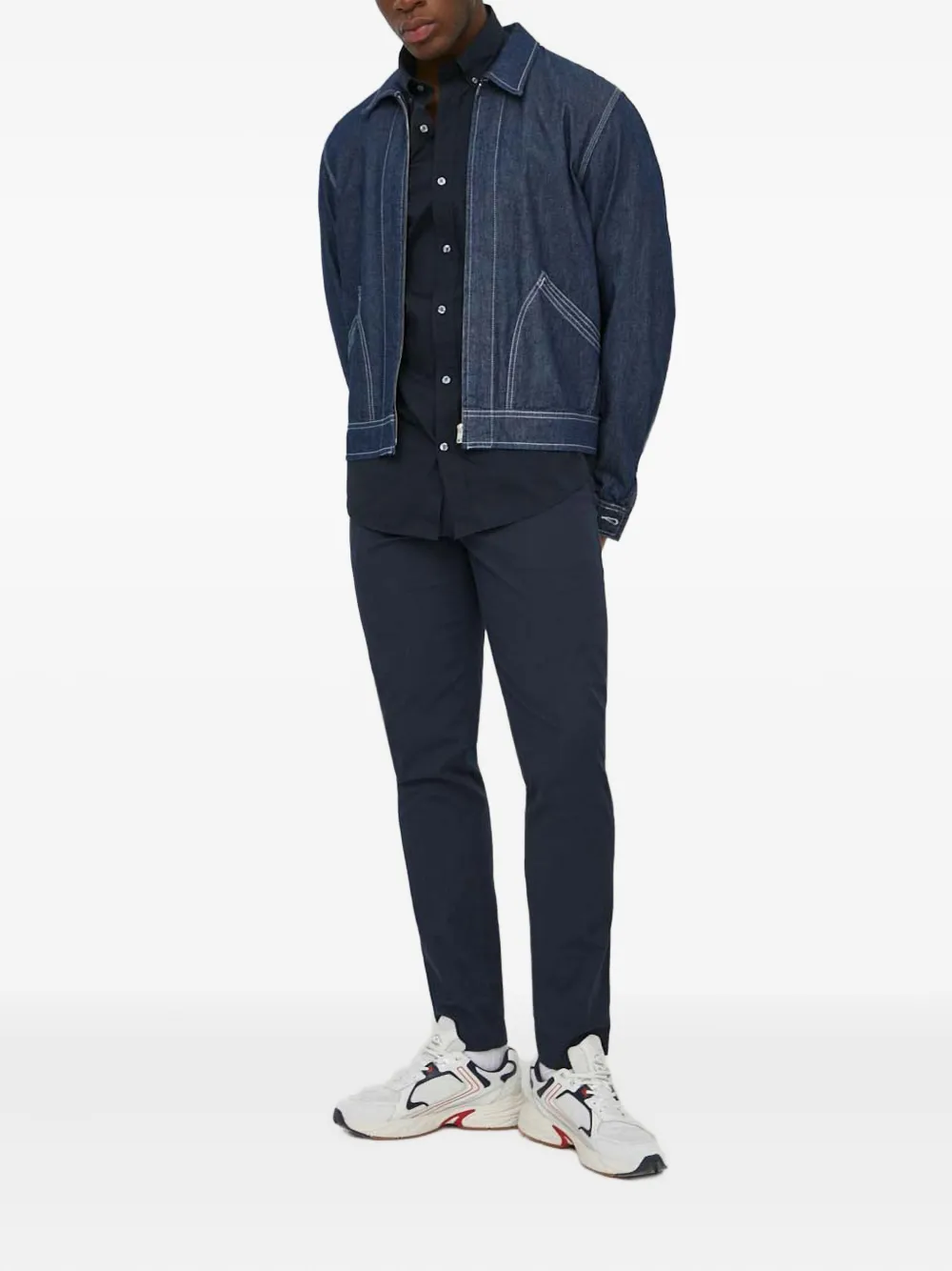 Gant Overhemd met geborduurd logo - Zwart
