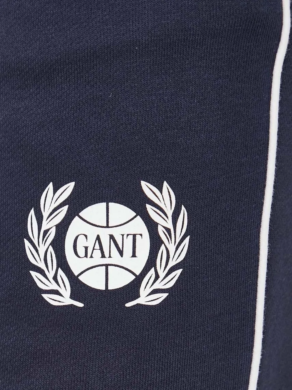 Gant Shorts met logodetail en zijstreep Blauw