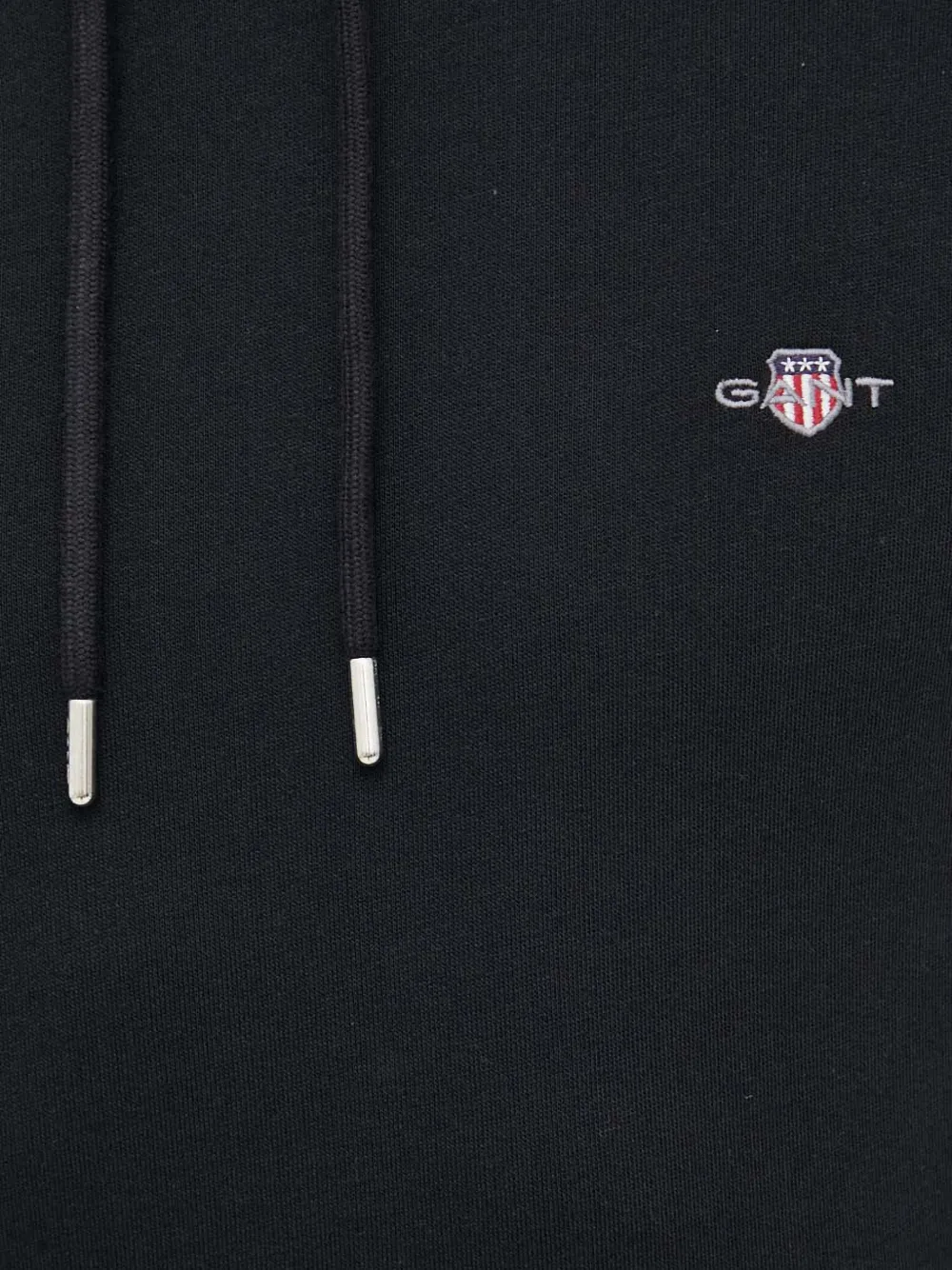 Gant Shield hoodie met geborduurd logo Zwart