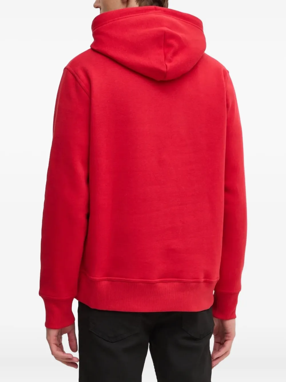 Gant Hoodie met geborduurd logo Rood