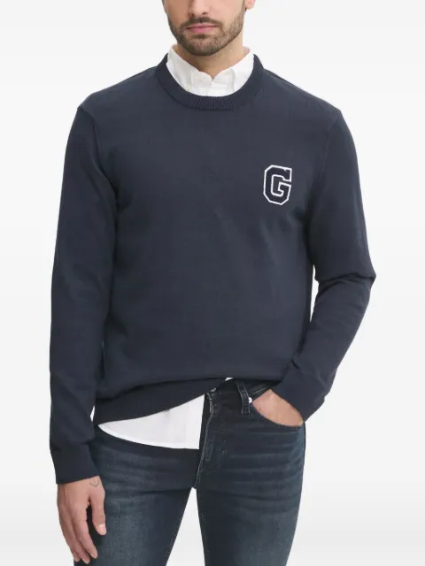 Gant jersey con aplique del logo y escote en V