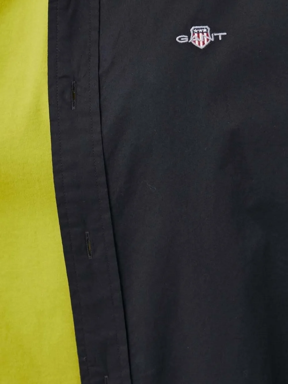 Gant Overhemd met geborduurd logo Zwart