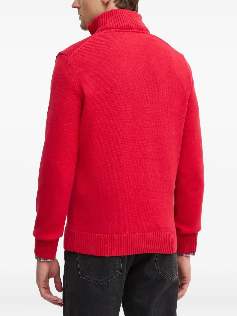 Gant half-zip high-neck sweater - Rood