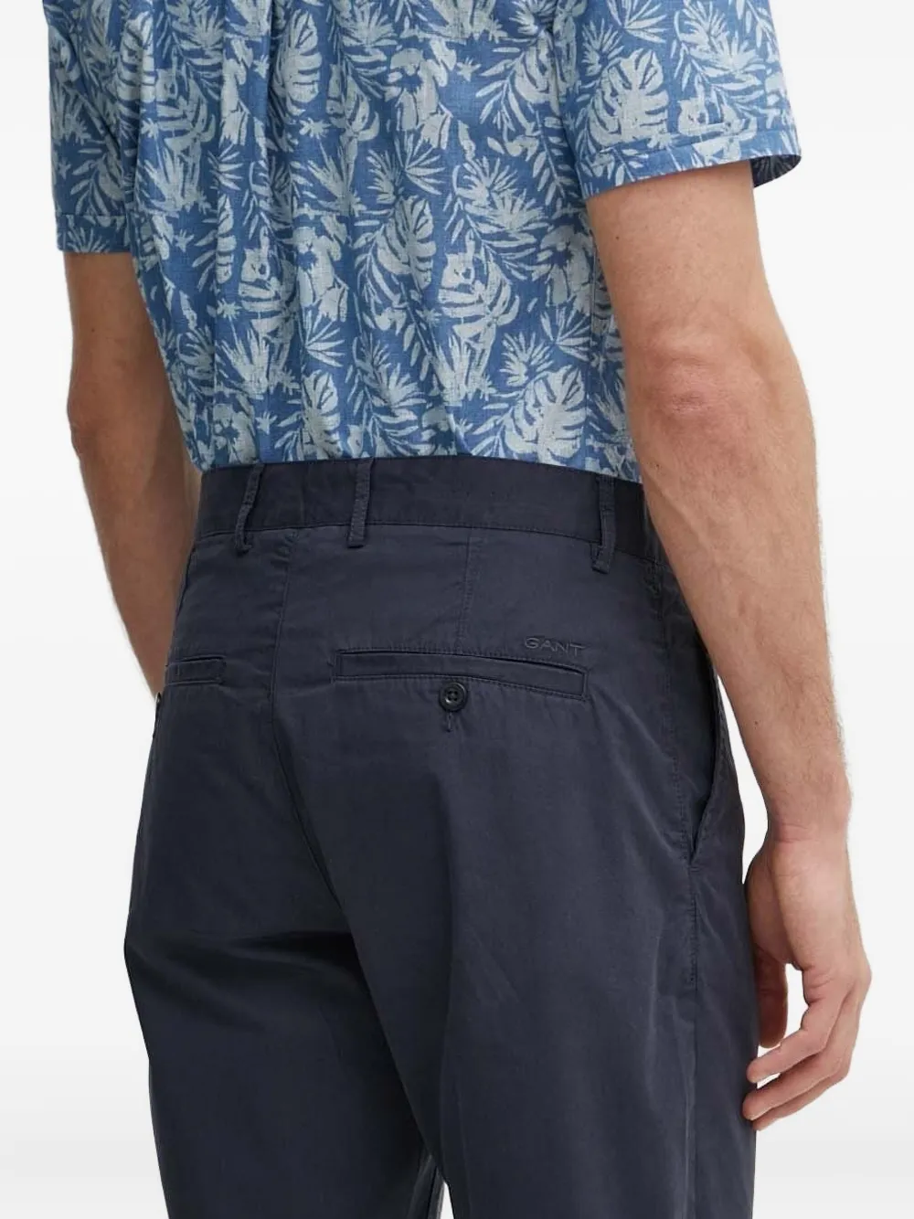 Gant Shorts met geborduurd logo - Blauw