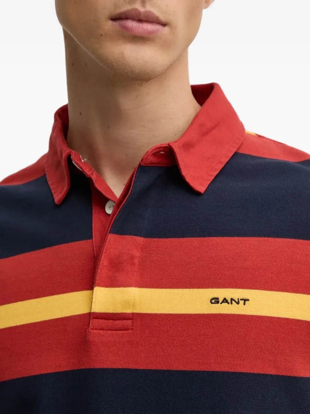 Gant Gestreept poloshirt Blauw