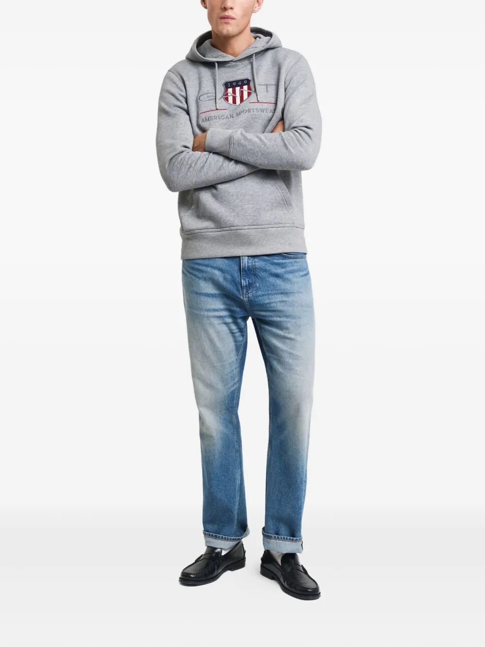 Gant hoodie med broderad logotyp | Hoodies | Image 2